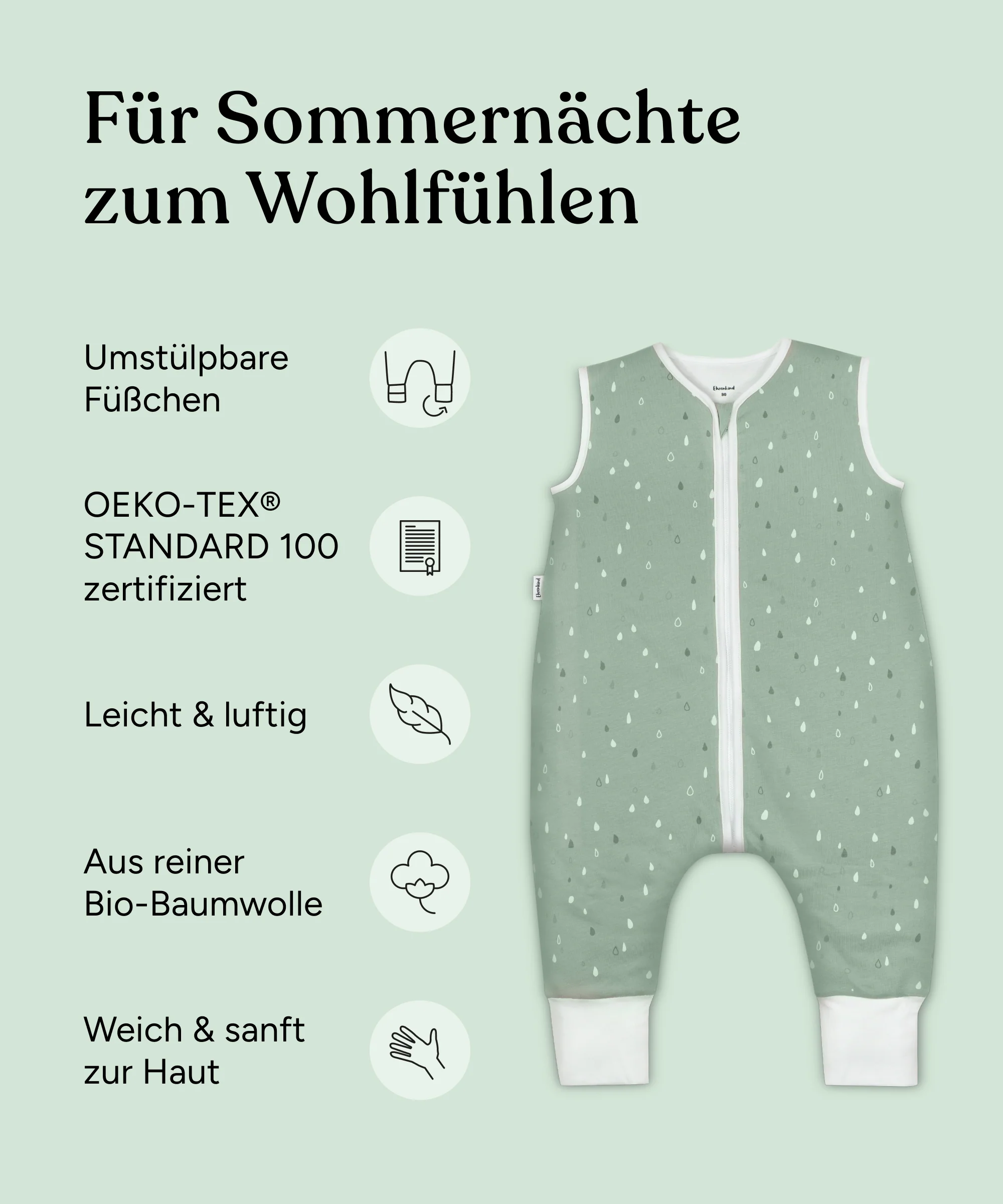 Schlafsack mit Beinen  |  Sommer - Image 3