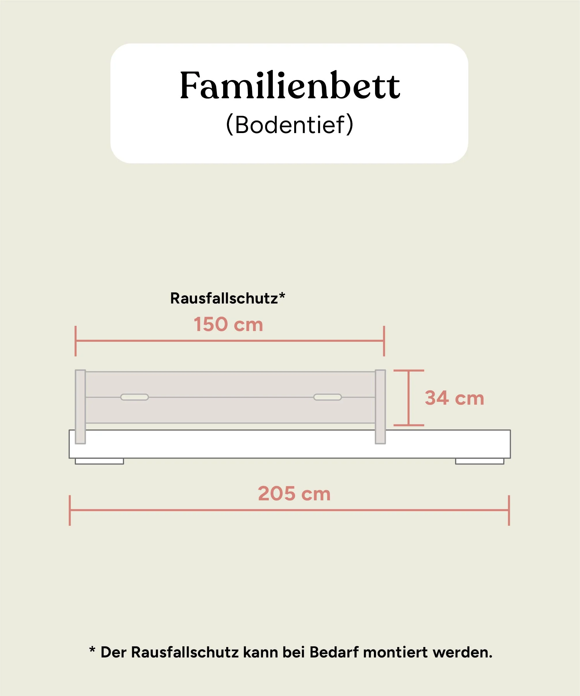 Spezialgrößen Familienbett Plano | Eiche - Image 11