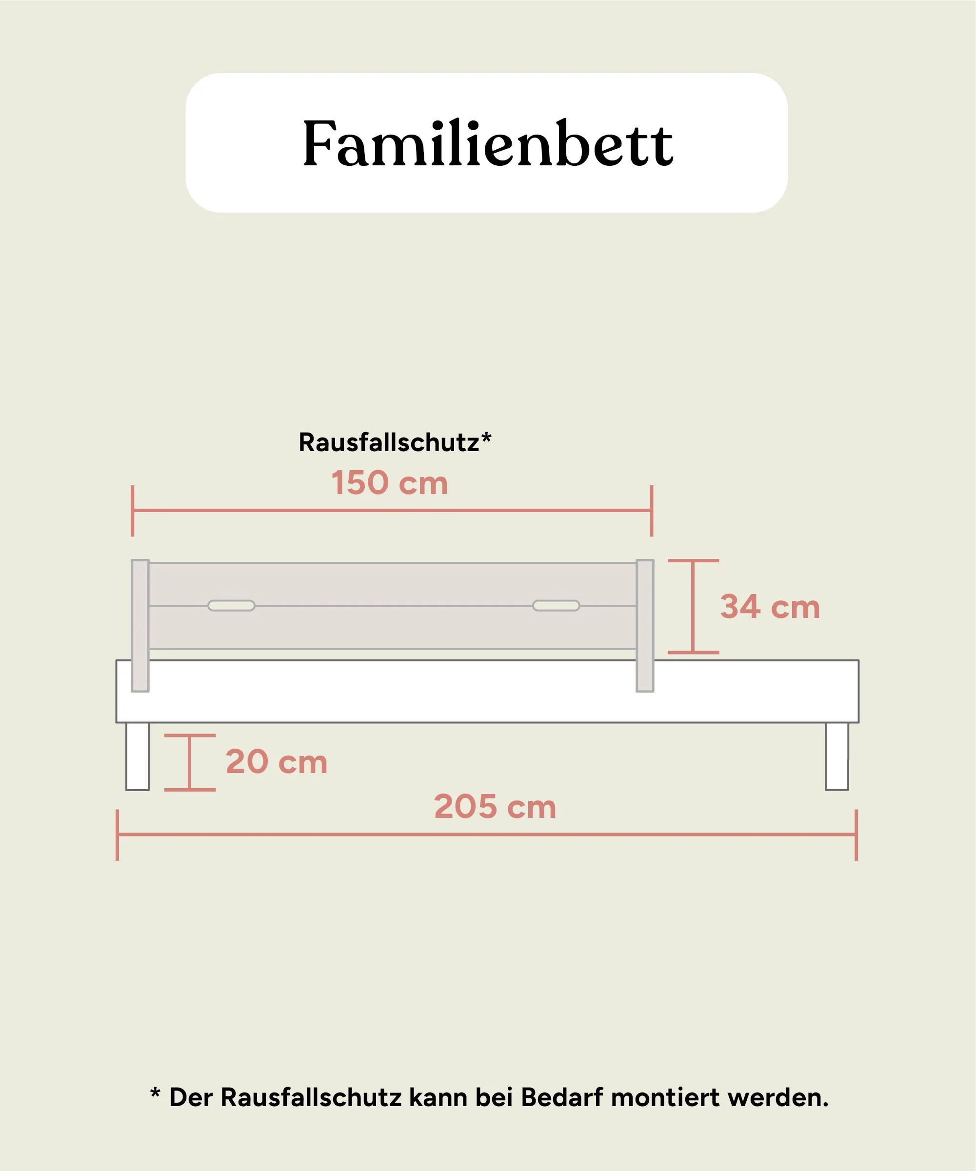 Spezialgrößen Familienbett Plano | Eiche - Image 12