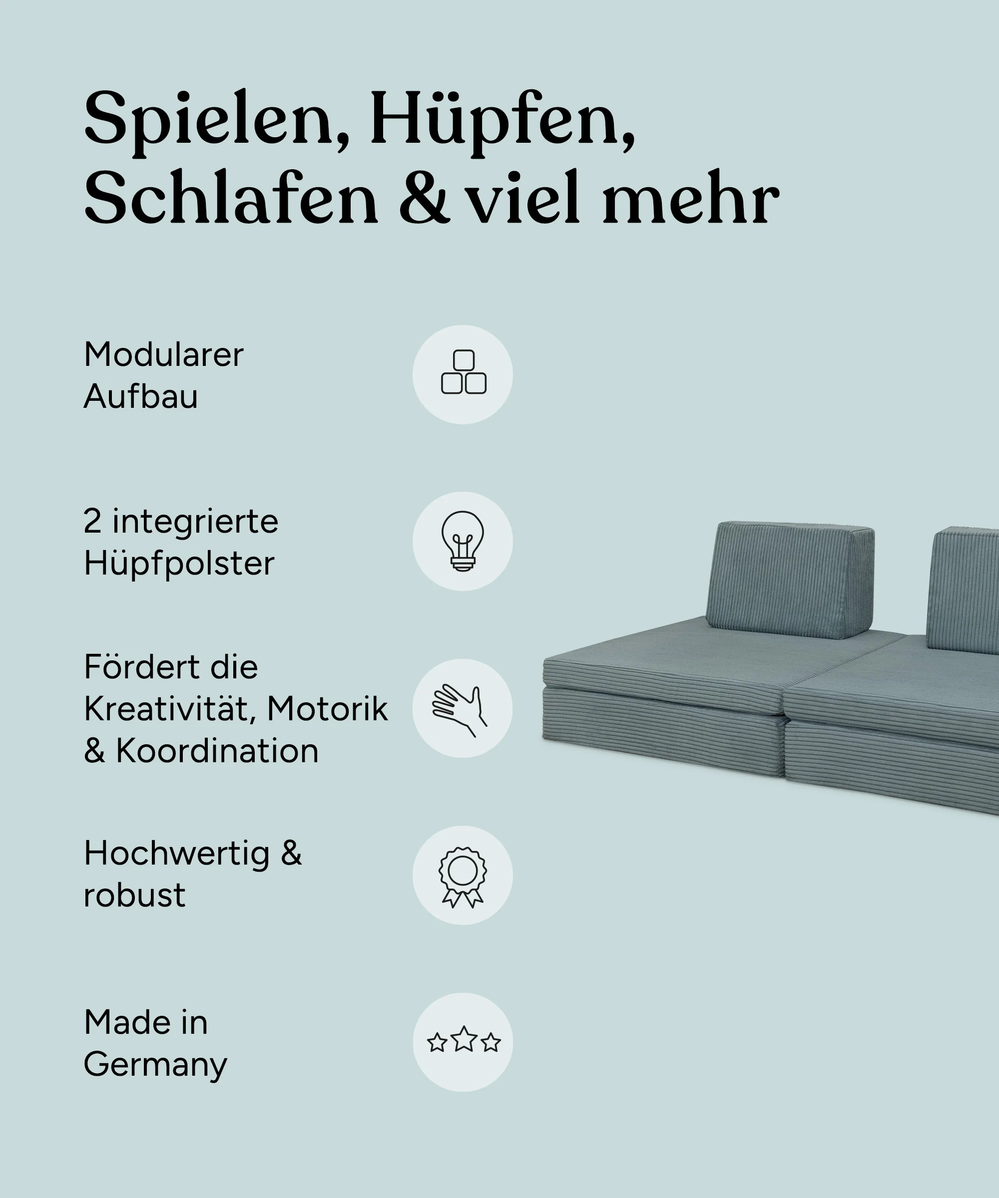 Hüpfsofa | Cord - Image 3