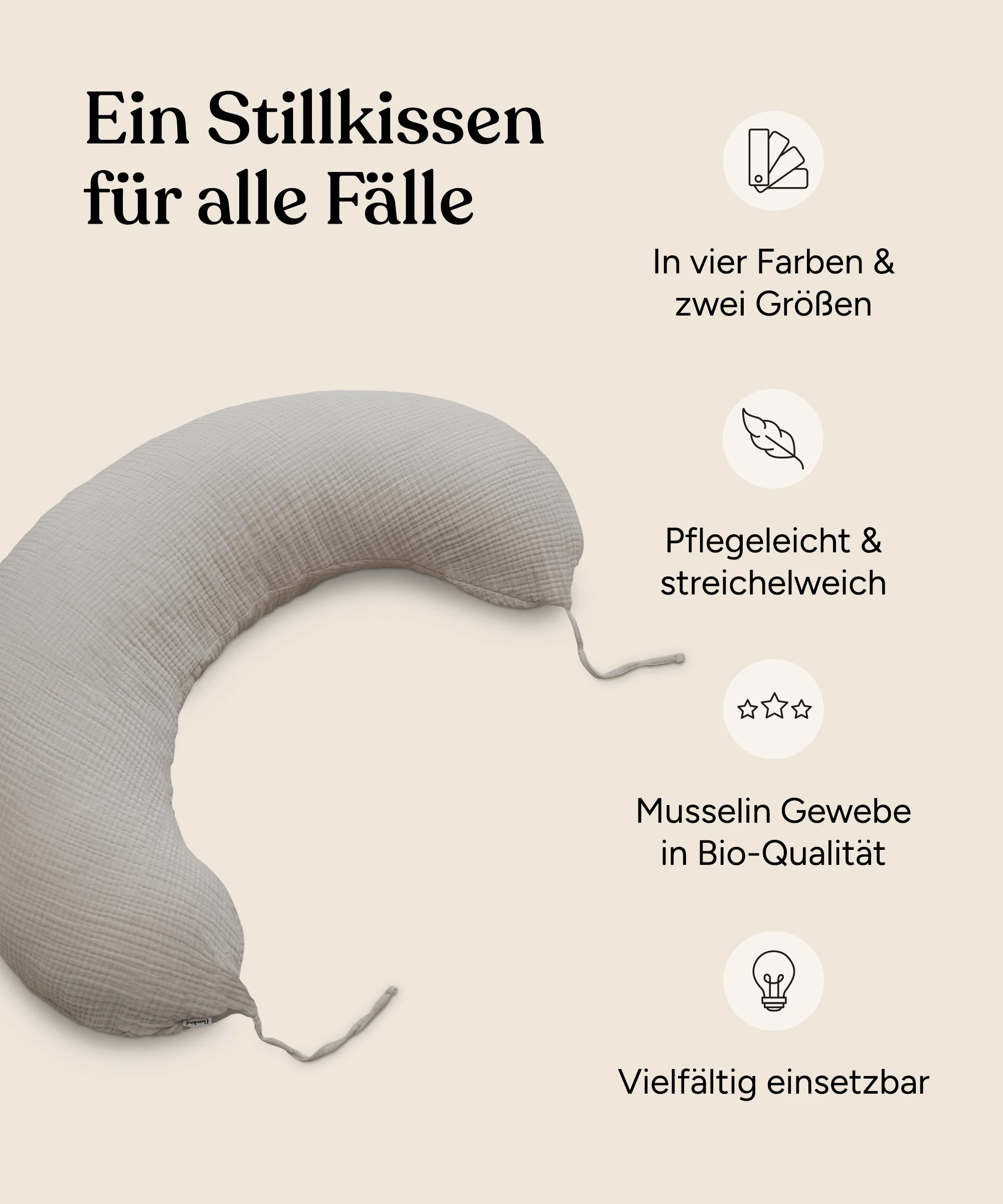 Stillkissen (B-Ware)  |  mit Faserbällchen - Image 3