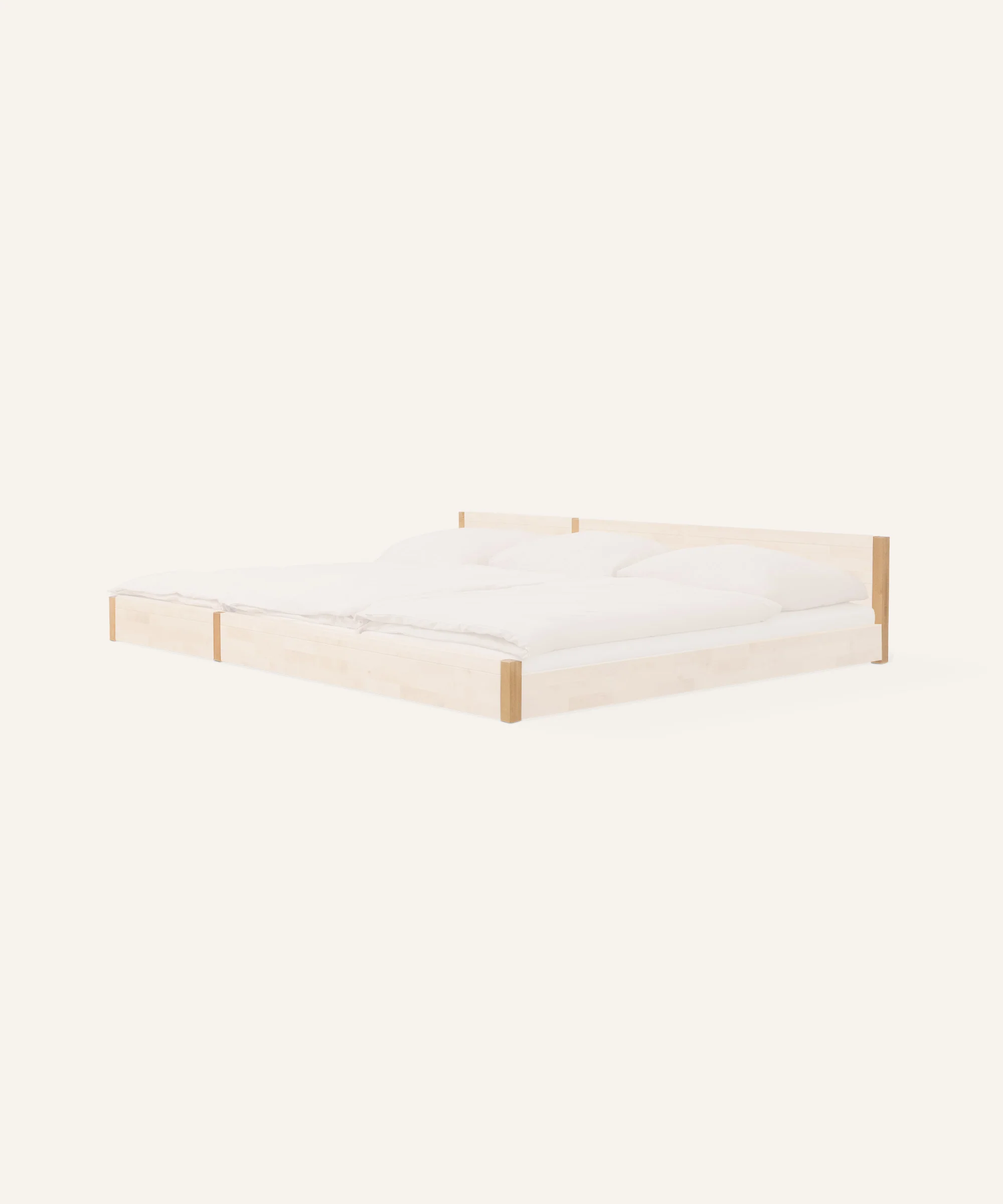 Umbau-Set Familienbett  |  Birke  | zum Bodenbett