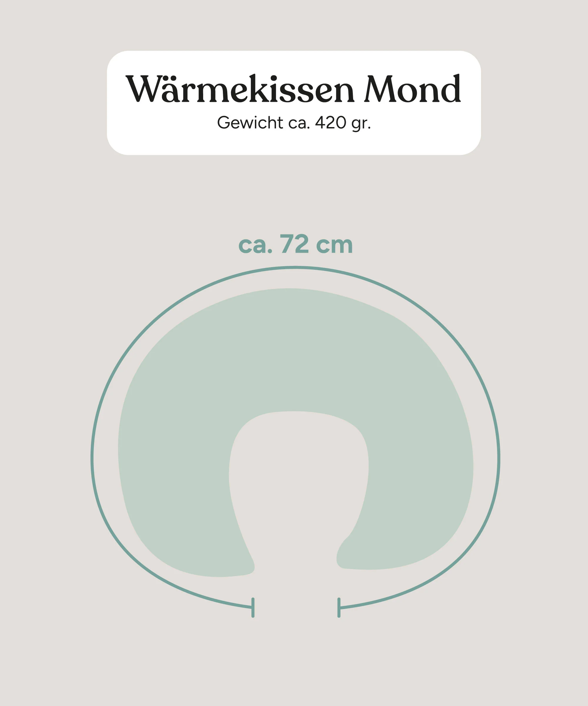 Wärmekissen Mond | Kirschkern - Image 13