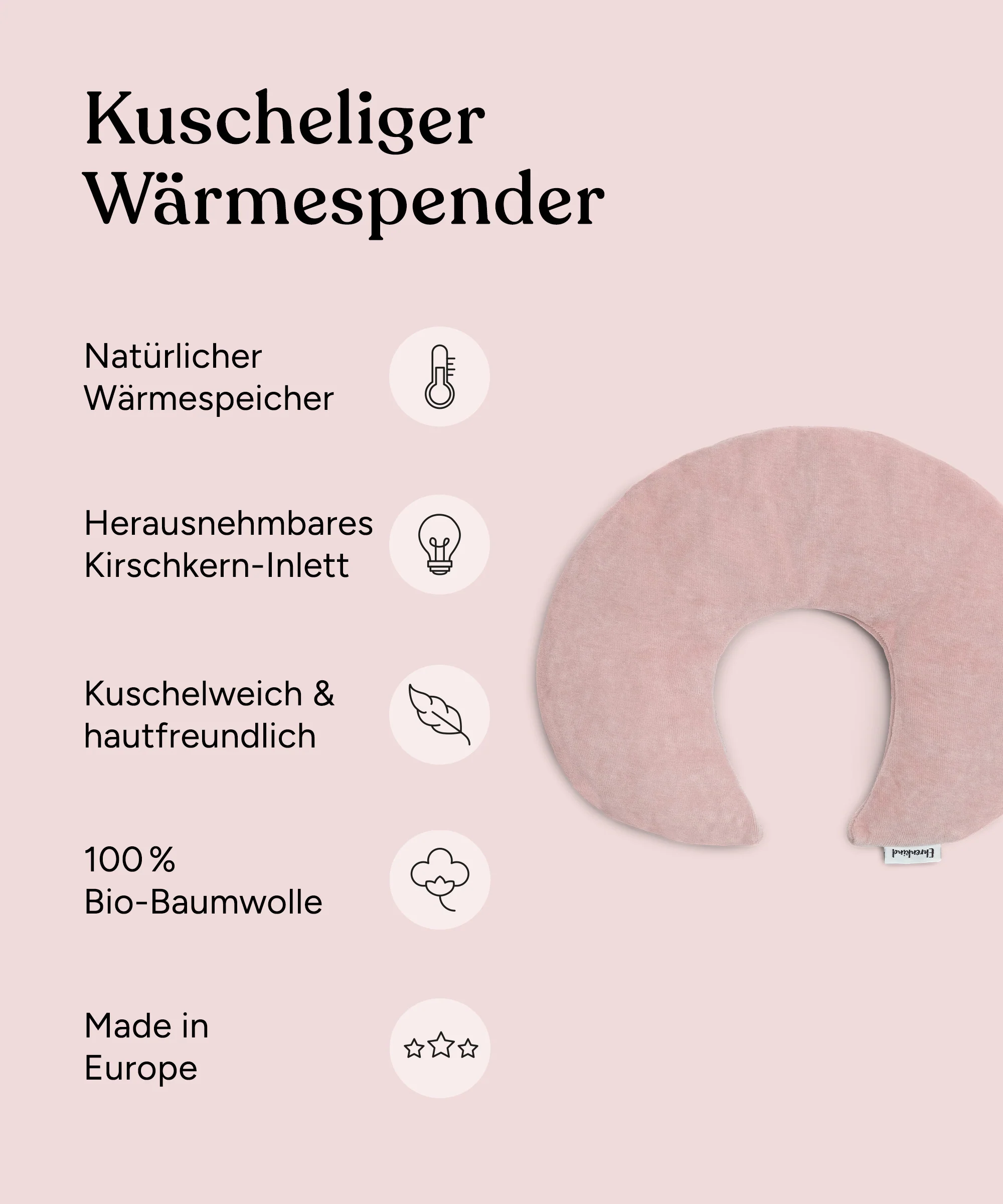 Wärmekissen Mond | Kirschkern - Image 3