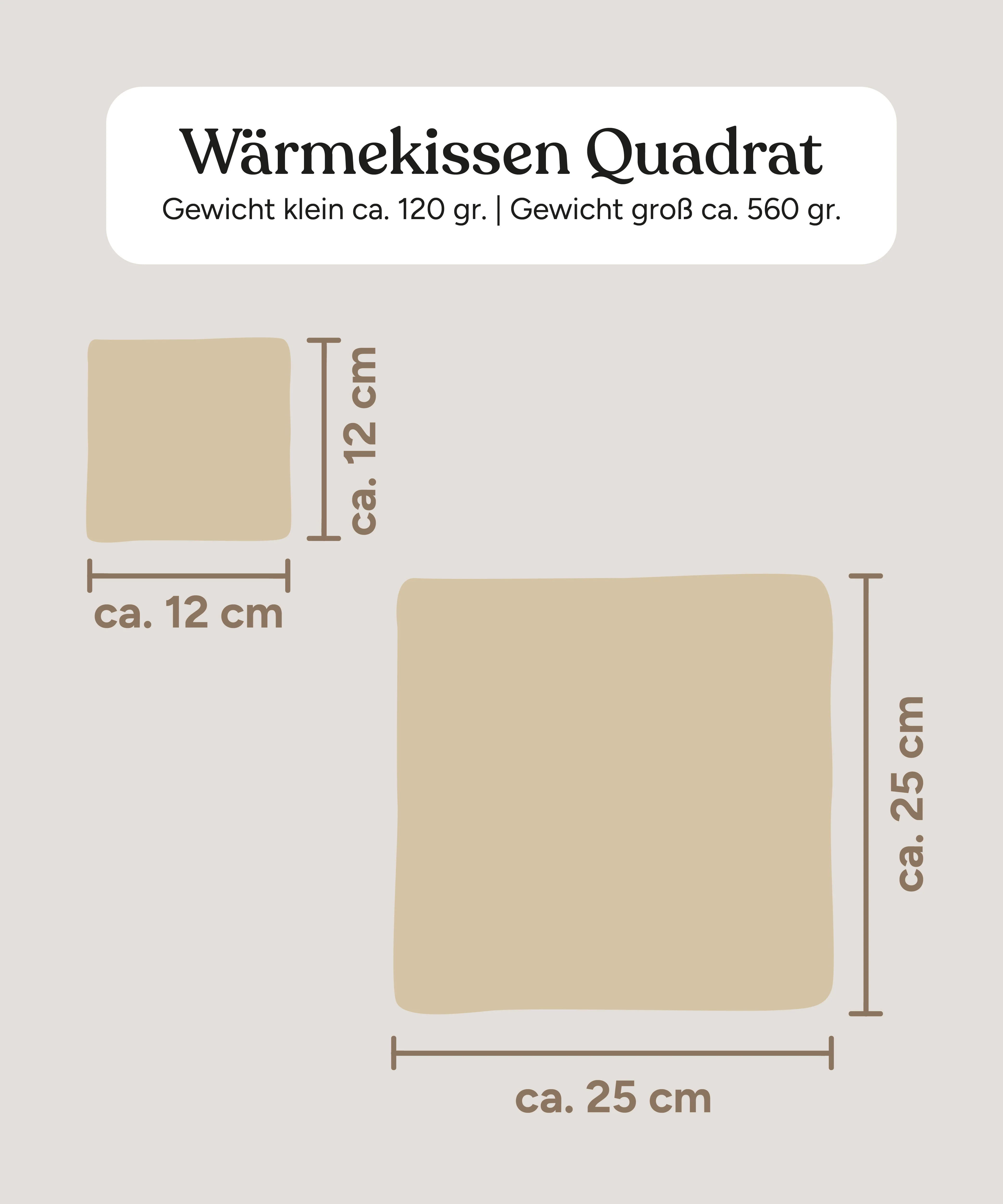 Wärmekissen Quadratisch |  Kirschkern - Image 12