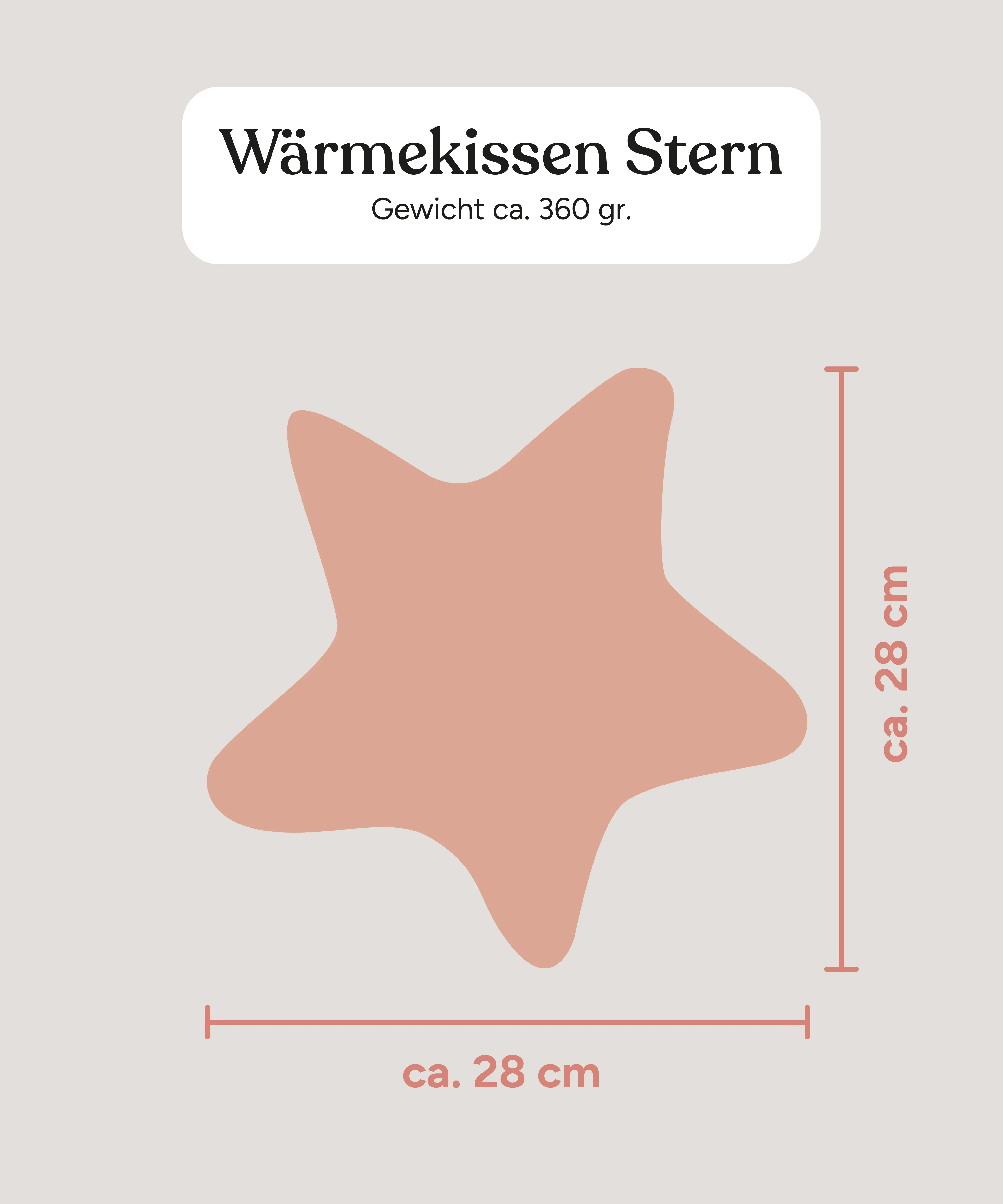 Wärmekissen Stern  | Kirschkern - Image 12