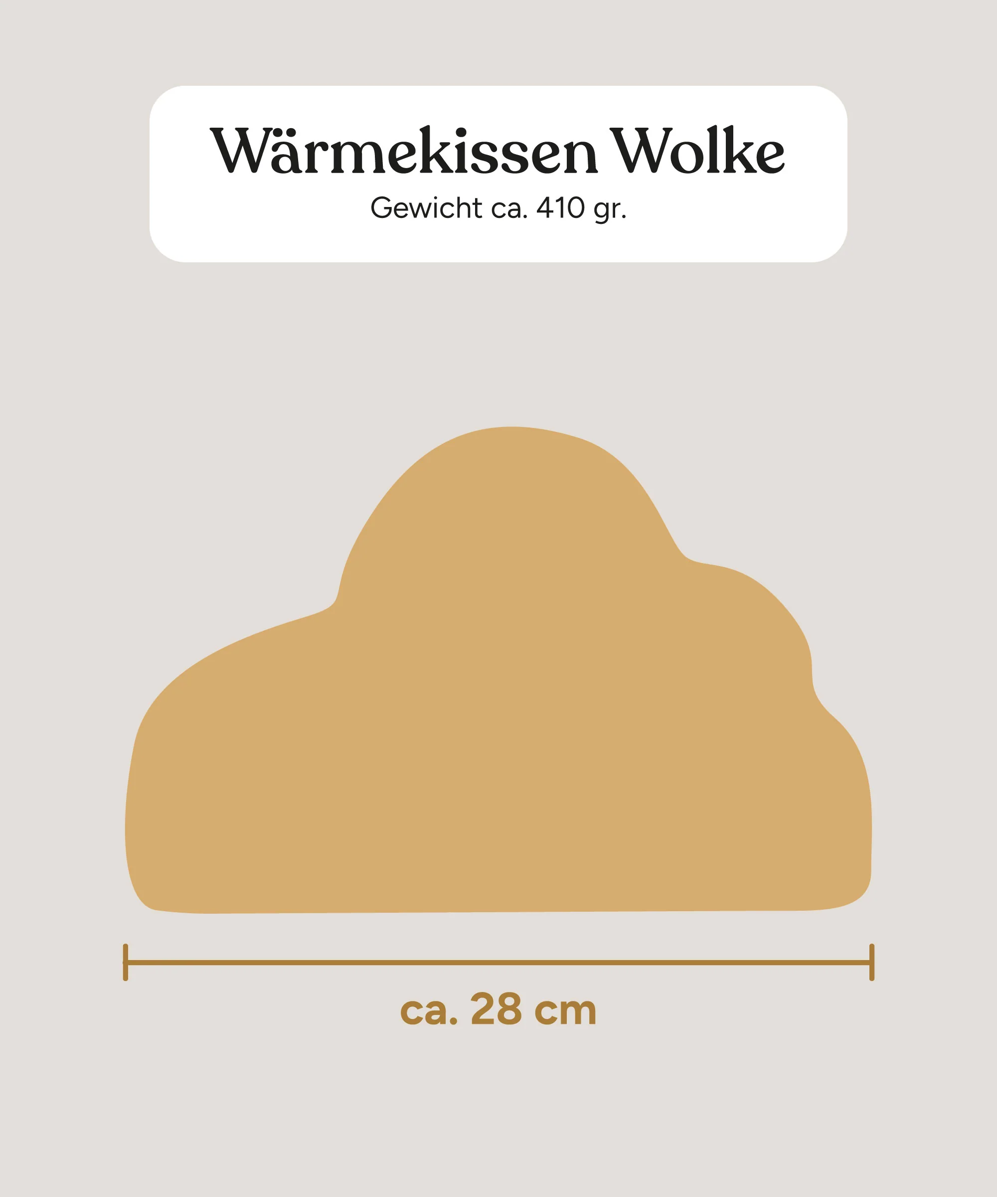 Wärmekissen Wolke |  Kirschkern - Image 12