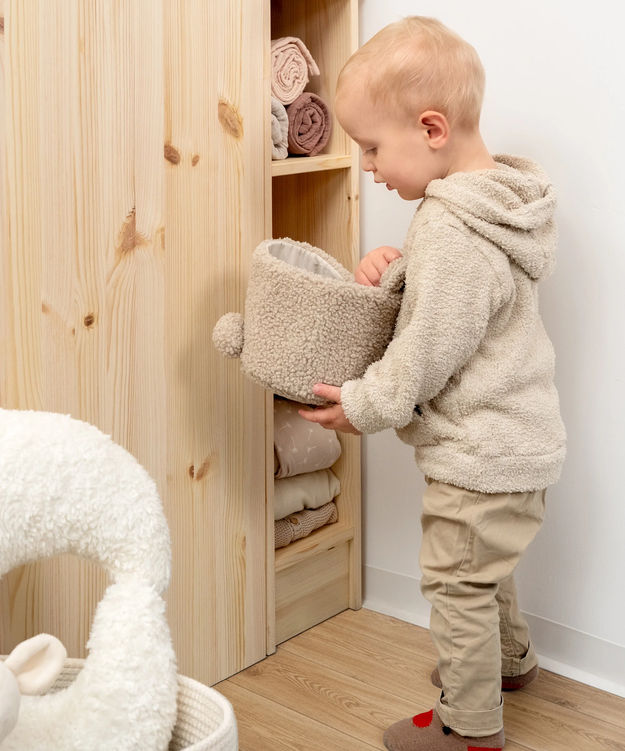 Wickelkommode Linia mit Rollschublade | Kiefer Natur - Image 10